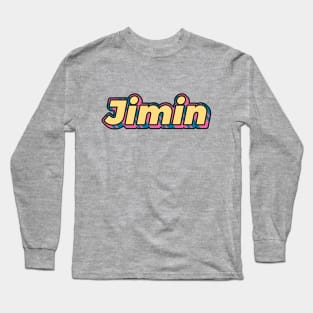 BTS Bangtan Park Jimin 90s name text army | Morcaworks Long Sleeve T-Shirt